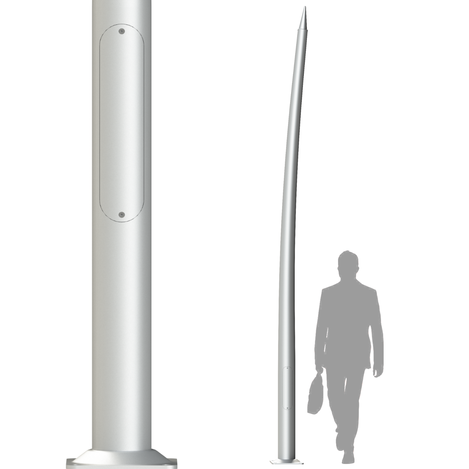 B-AL - алюминиевые опоры освещения